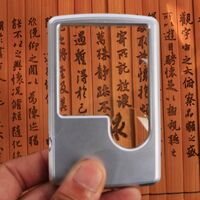 Portable pocket magnifier with backlight 4B-3-1, size: 45*45 mm, ⌀20 mm, magnification: 3X, 6X