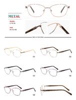 Metal frames for glasses with spring hinges Big City LF1604