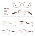 Metal frames for glasses with spring hinges Big City RD9006