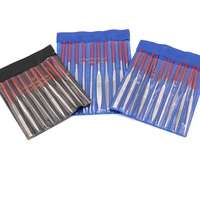 Напильники алмазные на гальванической связке, набор 10 штук