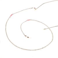 Metal non-slip chain, with pearls, for glasses and masks GL865