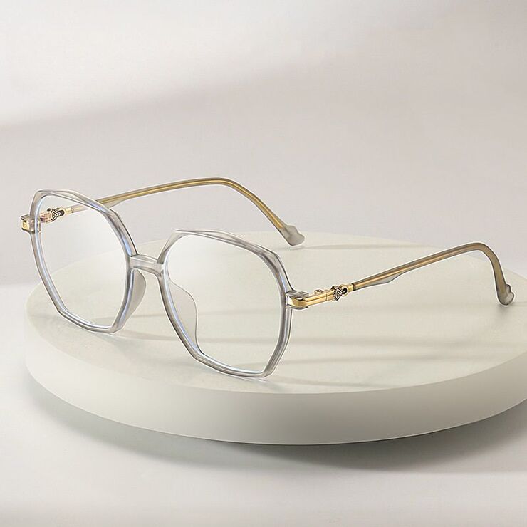 Очки пластиковые TR90 с защитой от синего света 9727-3-GT