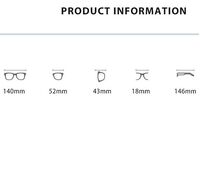Очки гибридные, металл + TR90, с защитой от синего света Blue Block FENQI F8006