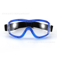 Wind and sand proof double lens black goggles S42