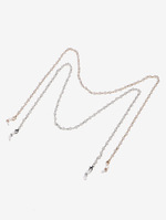 Набор из двух черных и прозрачных цепочек для очков из акрила GM081