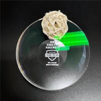 Тонкие оптические линзы из пластика 1.67 Blue Cut, Ø70 мм, D:0~-13, защита от синего света, с зелёным бликом