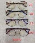 Metal frame for glasses with spring hinges for women 5841C