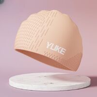 Шапочка для плавания силиконовая водонепроницаемая взрослая 021-YU