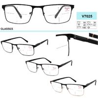Eyeglasses for men with metal frames Vizzini V7025, dioptries to +1.00 to +4,00 (step 0,25)