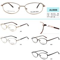 Metal eyeglass frame, material steel Allmilmo AL8006