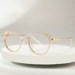 Очки металлические с защитой от синего света 9748-GT