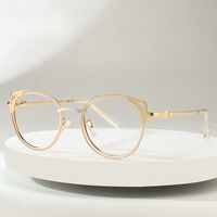 Metal glasses with blue light and UV protection 9748-GT