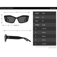 Пластиковые женские солнцезащитные очки в форме 