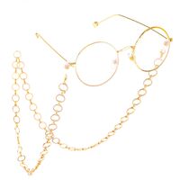 Metal non-slip chain gold round for glasses and masks GL330