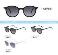 Acetate plastic frames polarized sunglasses WD1134S