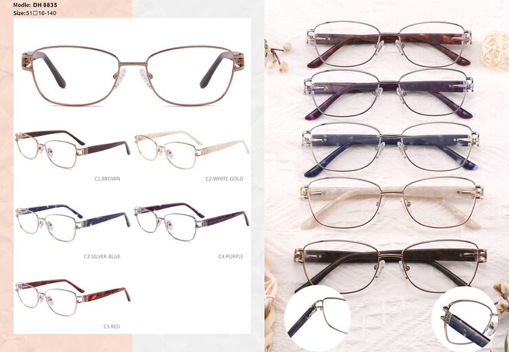 Metal frame with spring hinges DH8835-DA