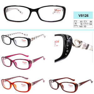 Eyeglasses for women, with rhinstones VIZZINI V8126, Diopters: +1.00 to +4,00 (step 0,25); -1,00 to of -6.00 (step 0,5)