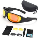Safety shockproof tactical goggles +3 caps C6