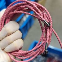 Шнурок для очков из натуральной кожи в индивидуальной упаковке, длина 73 см