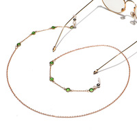 Glasses chain with leaves GL1241