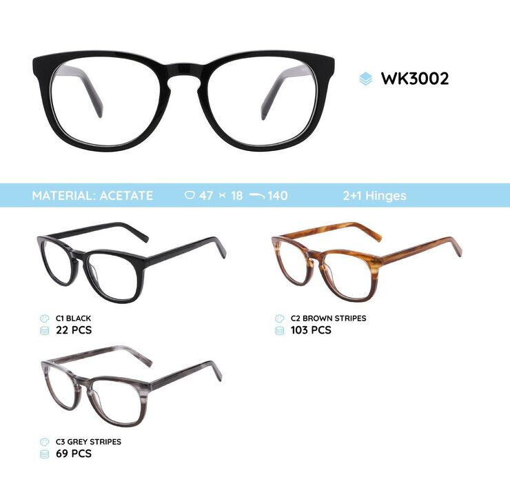 Acetate plastic frames for kids WK3002