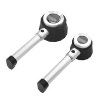 Magnifier with universal backlight, magnifying glass with handle SZ-3-XX, diameter 27 mm, magnification: 30Х