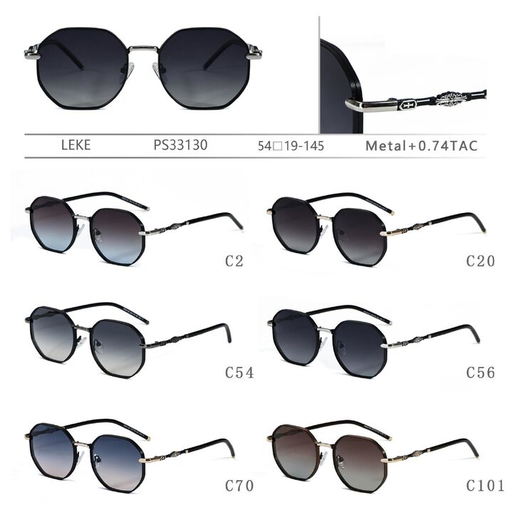 Polarized metal sunglasses Leke PS33130