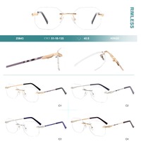 Rimless metal frames for glasses Big City 25643