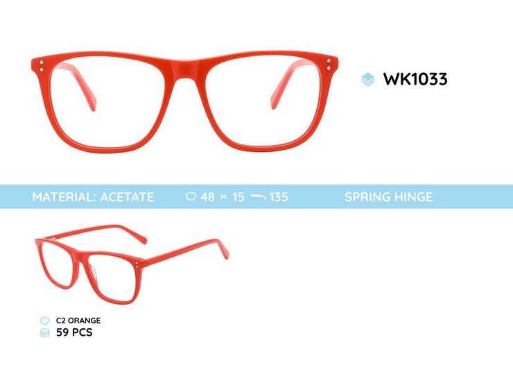 Acetate plastic frames for kids WK1033