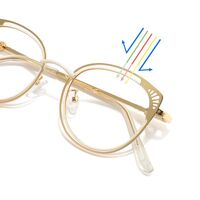 Metal glasses with blue light and UV protection 9748-GT