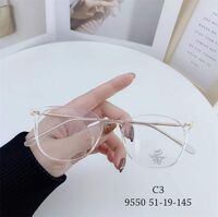 Hybrid frame, metal + TR90, with Blue Block coating SANTA 9550