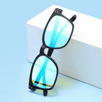 Blue Block plastic glasses with blue light protection for colorblind people, with case KY3122-4色盲