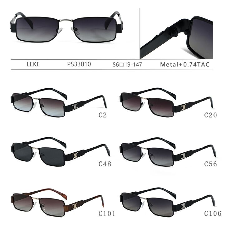 Polarized metal sunglasses for women Leke PS33010