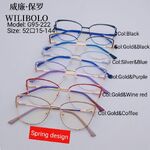 Metal ultrathin frames, with spring hinges Wilibolo G95-222
