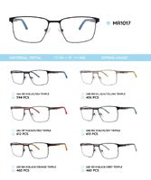 Металлическая оправа с дужками из материала TR-90 со встроенным флексом MR1017