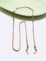 Золотая цепочка для очков с жемчугом в полых звездах GA007