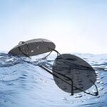 Polarized photochromic metal rimless sunglasses KY222105