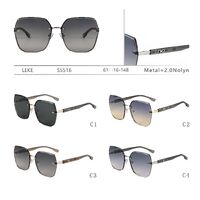 Polarized metal sunglasses with nylon lenses for women Leke S5516