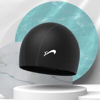 Polyvinylchloride waterproof swimming cap for adults 贵人鸟PU泳帽-YU