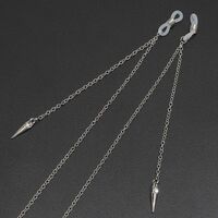 Металлическая нескользящая цепочка, с подвеской со стразами, для очков и масок GL453