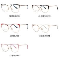 Combined frame (metal + TR90) or glasses with blue light protection, with spring hinges FA87166