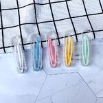 Пинцет пластиковый в индивидуальной упаковке в коробочке пенал 2005, размер 5,5 см