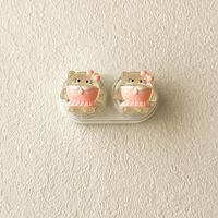 Mini soft contact lens kit retractable W-CT28透明卡通