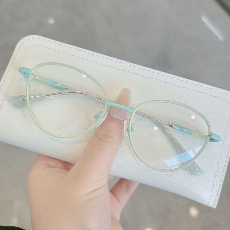 Оправа металлическая с защитой от синего света и флексами MAMO F97009