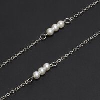 Metal non-slip chain, with pearl, for glasses and masks GL224