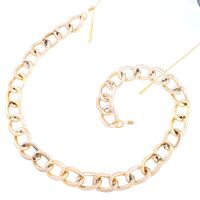 Металлическая нескользящая цепочка, золотая толстая, для очков и масок GL276