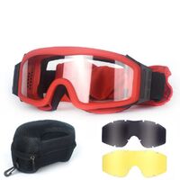 Safety shockproof heat-resistant, anti-fog goggles, 3-lens set, 6003D消防护目镜-DX