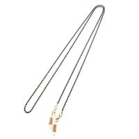 Металлическая нескользящая цепочка черного цвета, для очков и масок GL172