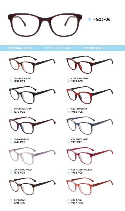 TR90 plastic frame for glasses FG03-06