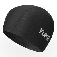 Textile waterproof swimming cap for adults 羽克泳帽-YU